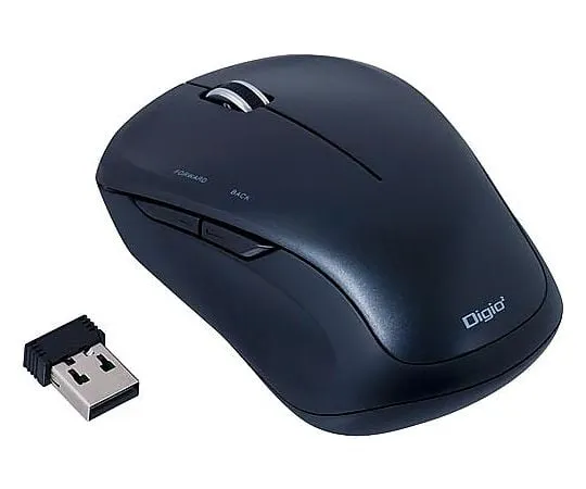 65-0414-38　Wireless 5-button Blue LED Mouse Black　MUS-RKF118BK