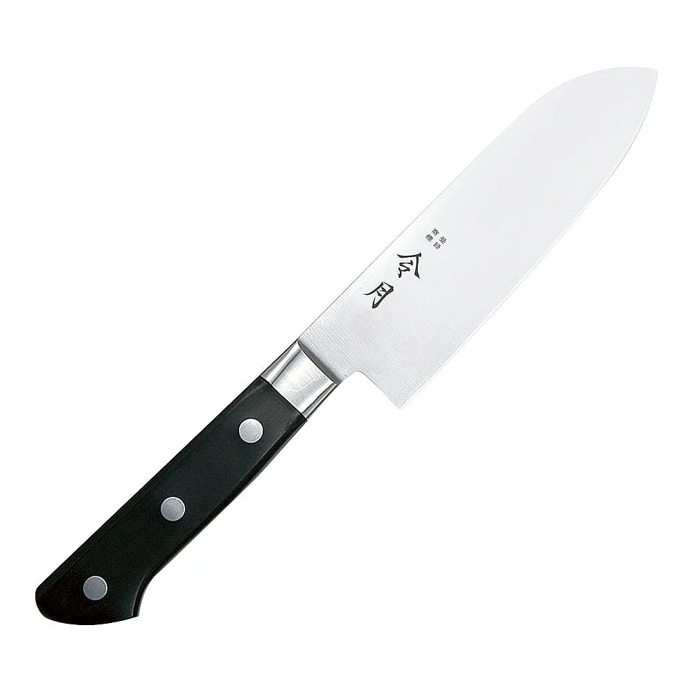 65-3870-95　MV Special Steel with Rengetsu Cap: Small Santoku (Double Flute) 14.5 cm　FC-1050