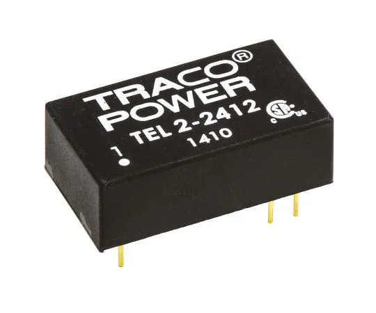 63-7599-76　TRACOPOWER TEL 2 2W隔离直流-直流转换器通过孔，电压在18→36 V直流，电压输出12V直流　TEL 2-2412