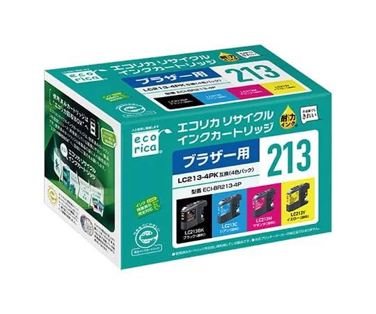 63-1833-04　ECORICA回收墨盒　ECI-BR213-4P