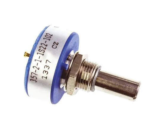 63-7560-41　Vishay 1钢旋转导电塑料电位器，直径6.35毫米。轴，1kΩ，±20%，1W,线性357B2102MAB251S22　357B2102MAB251S22