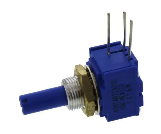 63-7609-87　Bourns1GangRotaryCermetPotentiometer用6mmDia。轴，10kΩ，±10%，2W,线性93R1A-R22-A15L　93R1A-R22-A15L