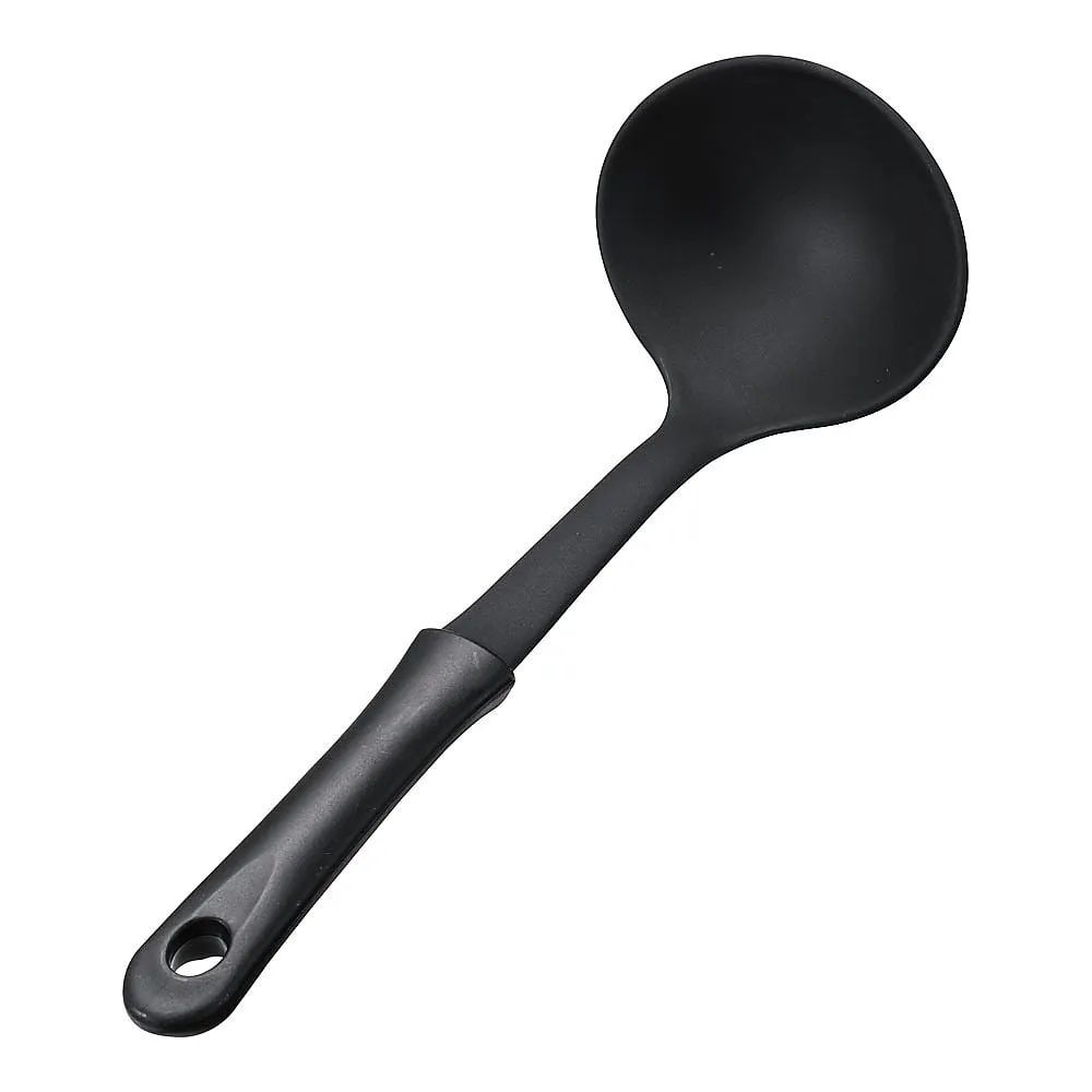 62-6457-18　Mini kitchen nylon ladle black