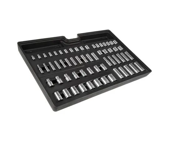 63-7572-90　RS 61 Piece Square Drive Socket Set 1/2 in, 1/4 in, 3/8 in Square Drive　480-6880