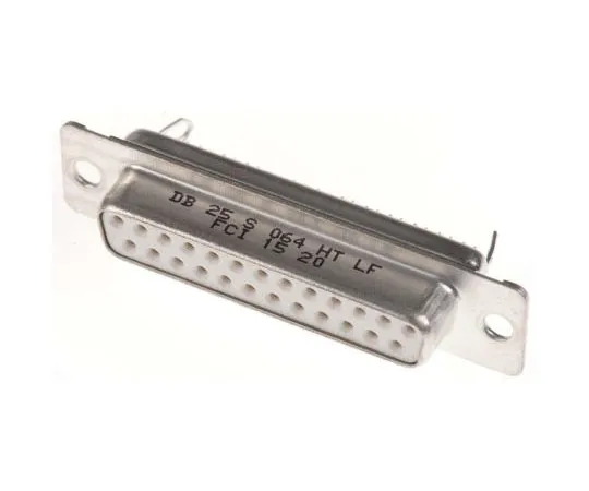 63-7624-40　Amphenol FCI面板安装，25针D-副连接器插座，外壳尺寸B　DB25S064HTLF