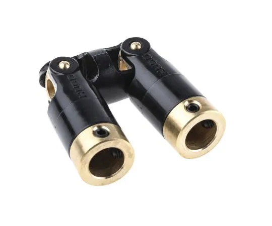 63-7600-86　Huco Universal Joint 111.16.3232, Double, Plain, Bore 10 x 10mm Length 89.8mm　111.16.3232