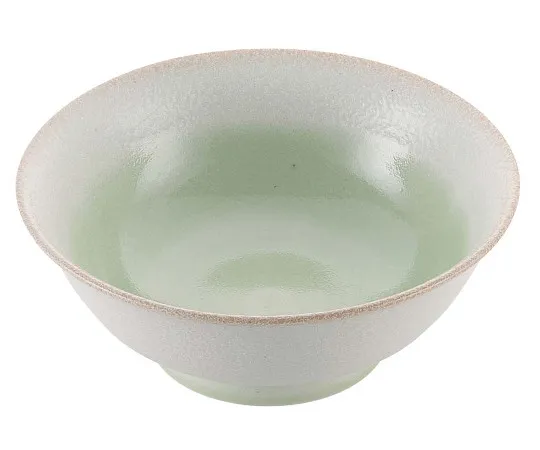 63-7195-13　Porcelain Chinese Dishes Glazed Wakakusa Takadai Rice Bowl 6.8 cm (φ212)　8179720