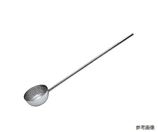 67-2418-64　18-8 Holed Ladle with Spout (Handle Whole Circumference Welding) Handle Length 1000 mm 1.2 L　SH-657MP