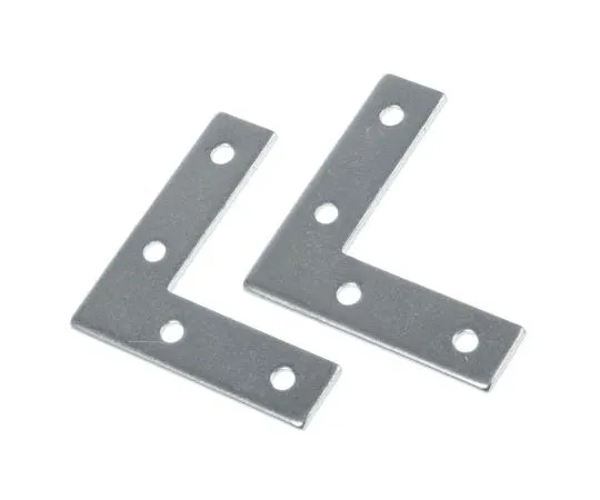 63-7525-23　50 x 50mm,4孔镀锌钢板L支架，宽度13mm　397-4976