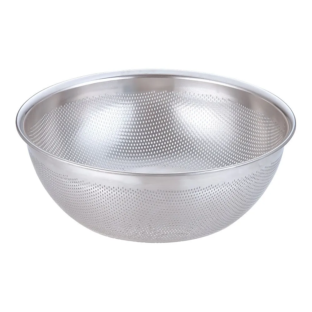 63-1250-01　18-8 HACCP Punch Shallow Strainer 33 cm