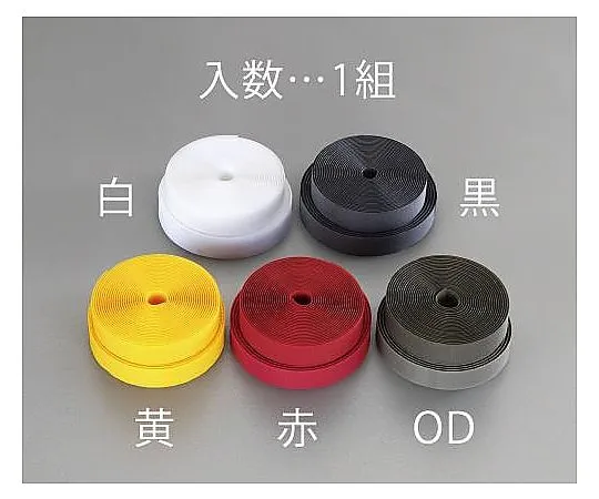 64-7955-93　单面拉链男女组 (红色) 50 mm×5 m　EA944M-504