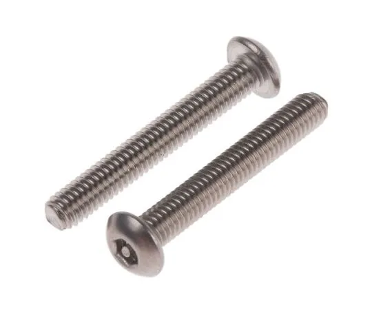 63-7642-48　普通纽扣不锈钢防夹安全螺丝，M3 x 20mm　621-2760