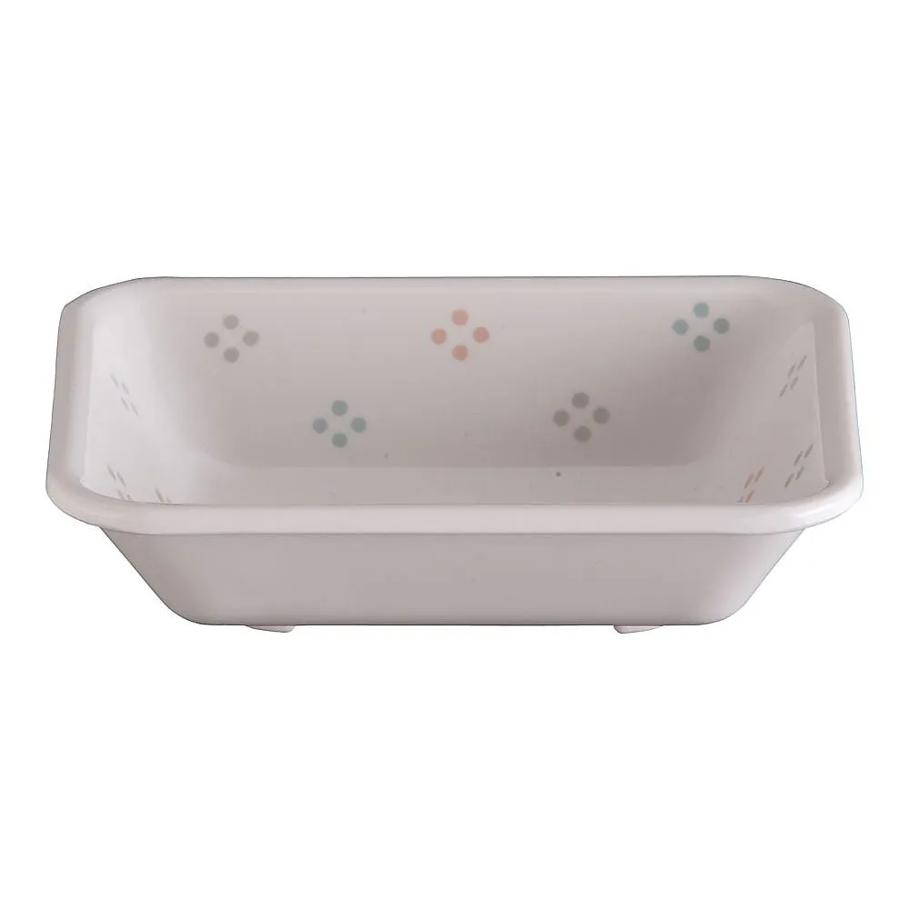 62-6849-90　Melamine Hanamon Square Plate　DI-20-KA