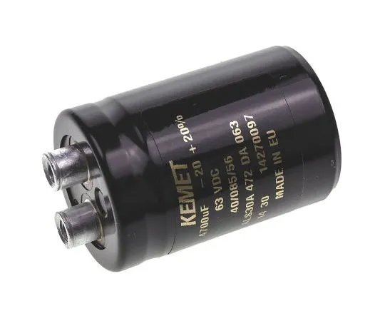 63-7516-60　凯美特4700μF63Vdc铝电解电容器，底盘安装36 x 52mm+85°C 36mm 52mm　ALS30A472DA063