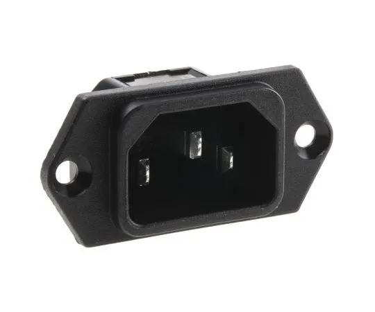 63-7620-42　Schurter C14面板安装IEC插头Male,15A, 250 V ac　6100.31