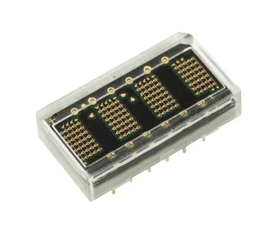 63-7589-60　HCMS-2963Broadcom 4位点阵LED显示屏，7×5位点阵绿色0.11 mcd 4.6毫米　HCMS-2963