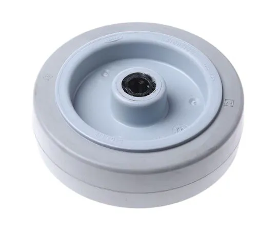 63-7558-87　Tente Grey Rubber Castor WheelsUFR125x40-12LM58Grey, 250kg　UFR125x40-12LM58 Grey