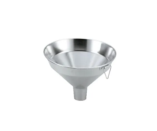 67-2424-26　18-8 Thick Mouth Funnel with Metal Fittings (Powder Funnel)　SK-2121cm