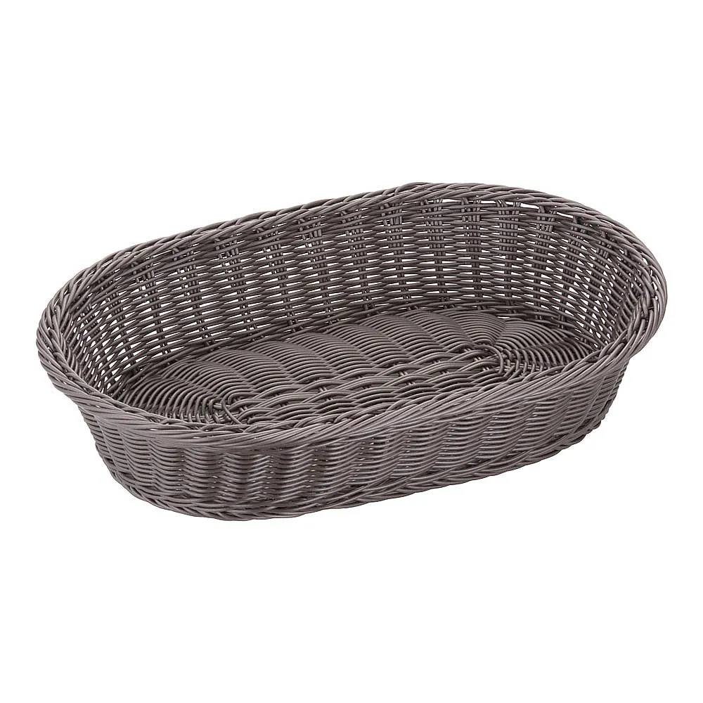 62-6581-62　Resin basket, small size, 45 cm, dark brown　WBS1906