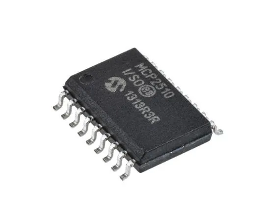 63-7514-60　MicrochipMCP2510-I/SO, CAN控制器5Mbps CAN 1.2, CAN 2.0A, CAN 2.0B,18针SOIC W　MCP2510-I/SO