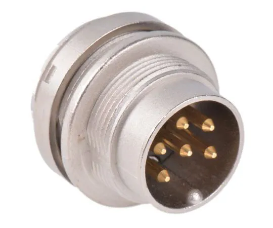 63-7615-16　Lumberg 6极丁插头，DIN EN 60529, 5A, 250 V acIP68　0314 06
