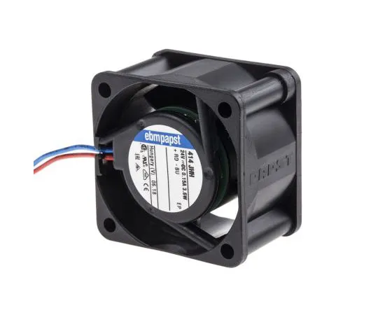 63-7557-77　ebm-papst400J系列轴向风扇，40 x 40 x 25.4mm,24m3/h,3.6W, 24 V直流　414JHH
