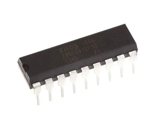 63-7653-46　ZilogZ86E0412PSG1866,8位Z8微控制器，12MHz,1kB EPROM,18针PDIP　Z86E0412PSG1866