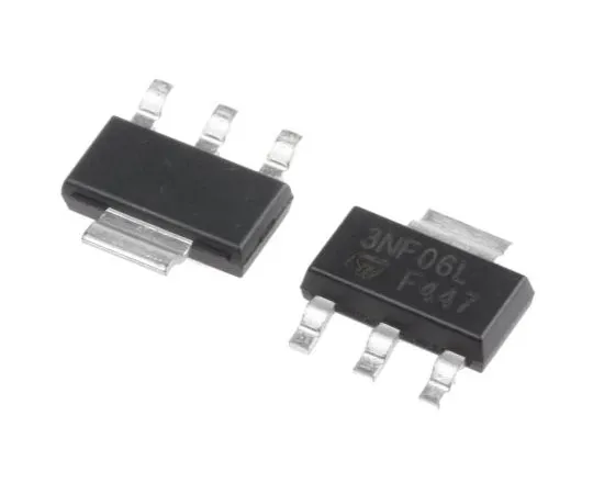 63-7579-54　STN3NF06LN通道MOSFET,4A, 60 V STripFET,3+TabPinSOT-223意法半导体　STN3NF06L
