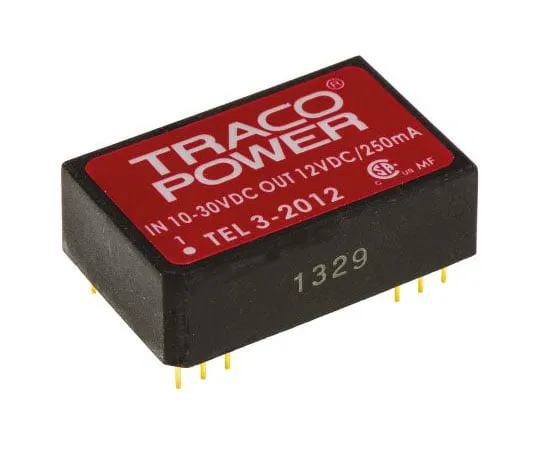 63-7540-94　TRACOPOWER TEL 3 3W隔离直流-直流转换器通过孔，电压在10→30 V直流，电压输出12V直流　TEL 3-2012