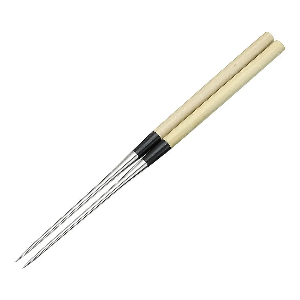 64-9289-71　Genuine Grilled Stainless Steel Flat Pattern Chopsticks 120 mm　BML2201