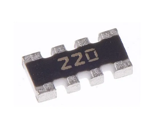 63-7609-93　BournsCAY16系列22Ω±5%隔离SMT电阻器阵列，4电阻器，0.25W共1206 (3216M) 封装凸块　CAY16-220J4LF