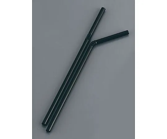 62-6538-75　Flex Straws Naked (Pack of 500) Black　192403