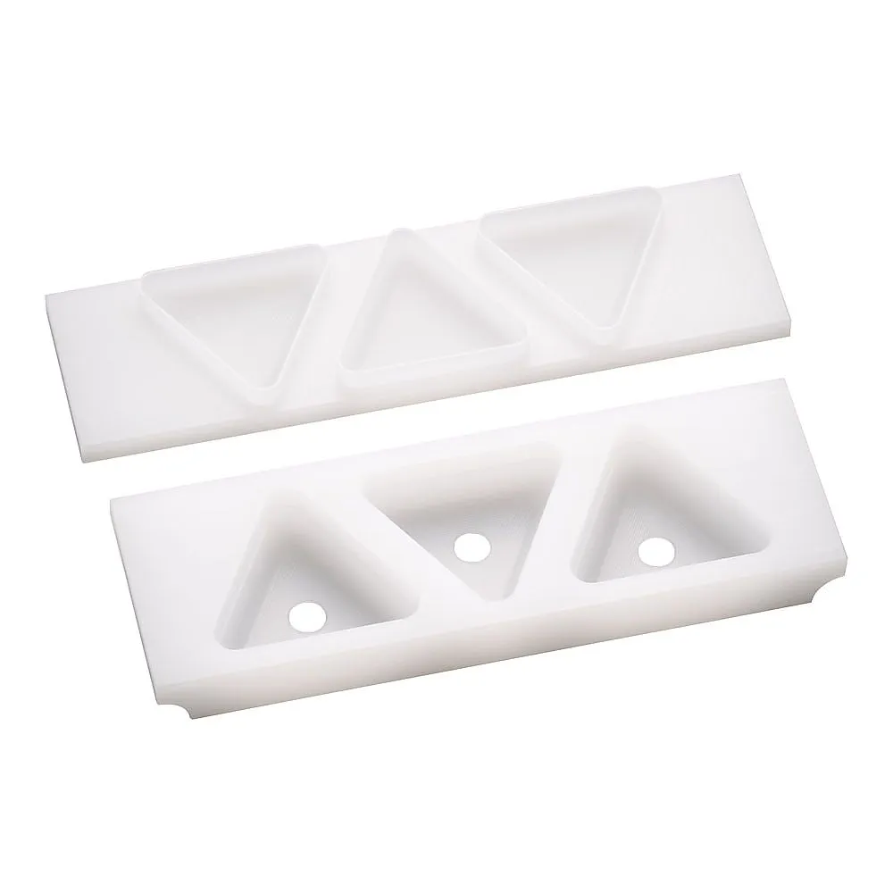 62-6472-93　Yamakata PE New Kansai Type Square Rice Ball A Type 3 Pack