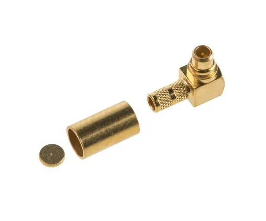 63-7635-55　Huber&Suhner 50Ω右角电缆安装MMCX连接器，插头，焊点终止，0→6GHz,RG316　16_MMCX-50-2-2/111_OE