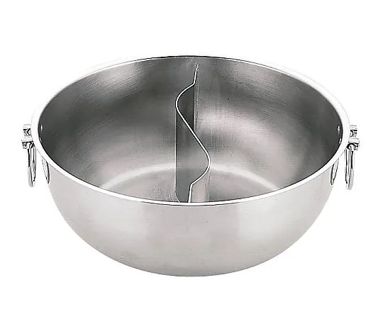 62-6786-40　UK18-0 Shabu-shabu Hotpot with Partition 23 cm