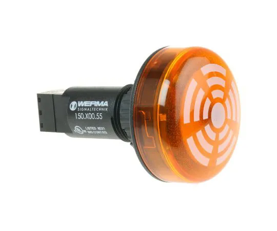 63-7562-95　150 Buzzer Beacon,黄色LED, 24 V直流　15030055