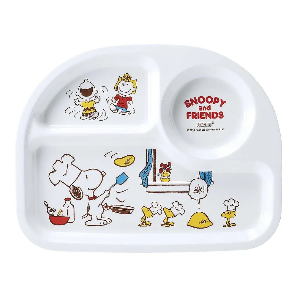 64-4205-94　Melamine Children's Dish "Snoopy" Lunch Plate L