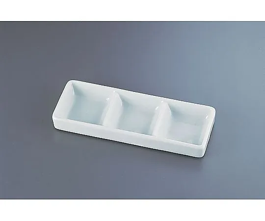 62-6843-53　Blue White Porcelain 3-Dish Plate　M12-34
