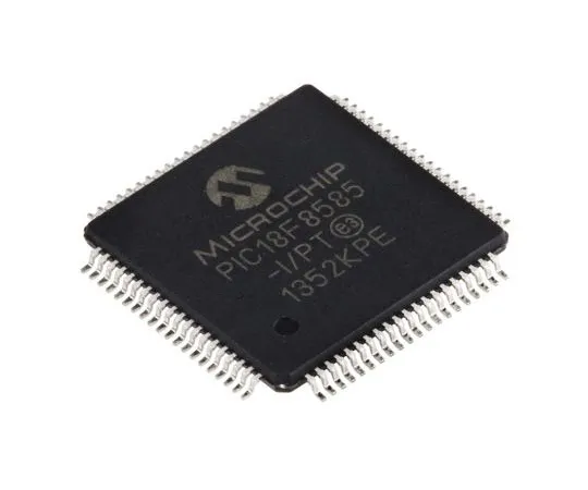 63-7660-53　微芯片，8位PIC微控制器，40MHz, 1.024 kB, 48 kB闪存，80PinTQFP　PIC18F8585-I/PT