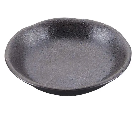 63-7196-77　Japanese tableware collection black kiln deep dish 3 cm　8181670
