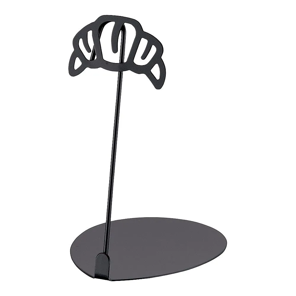 62-6583-13　Bakery's POP Stand Croissant 10 cm Black