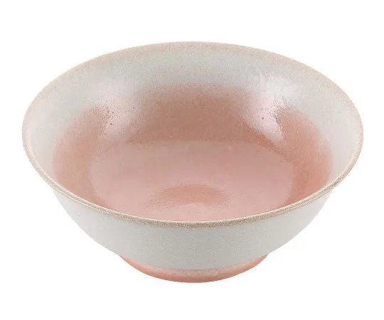 63-7195-11　Porcelain Chinese Dishes Glazed Pink Takadai Rice Bowl 6.8 cm (φ212)　8179700