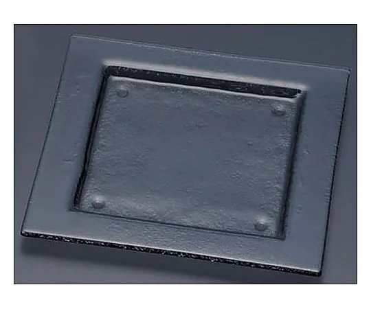 62-6835-60　Tiger Glass Square Plate 240 Gray　162-192-00