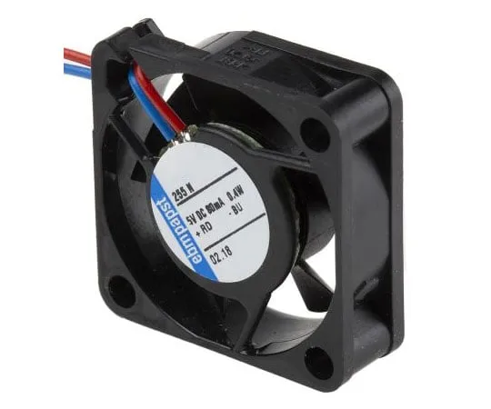 63-7508-27　ebm-papst250系列轴向风扇，25 x 25 x 8mm,3.5m3/h,400mW, 5 V直流　255N