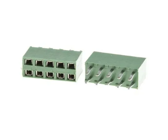 63-7588-68　TE连通性AMPMODUHV100系列2.54毫米间距10道2线直PCB插座，通孔，焊点终止　215307-5