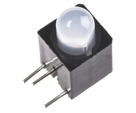 63-7537-58　拨号550-3505,绿色和红色右角PCB LED指示器，2个LED通过孔2.1 V, 2.3 V　550-3505
