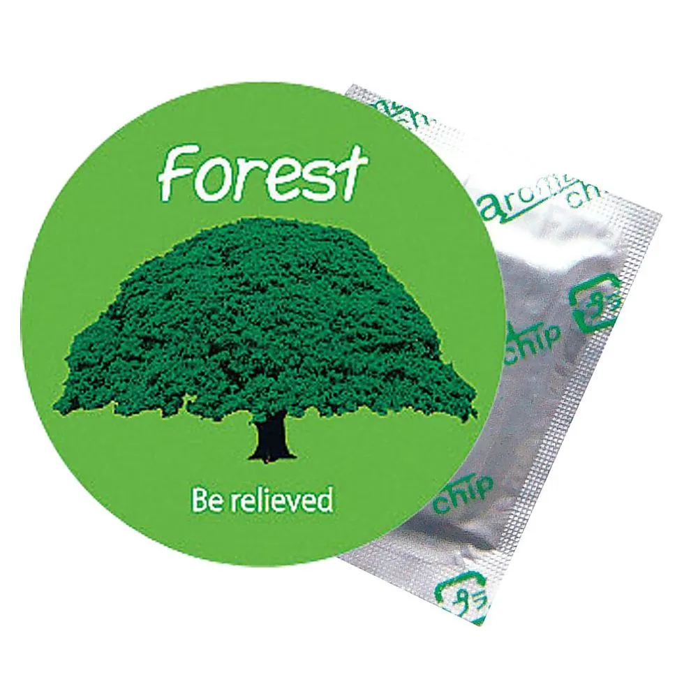 62-6517-41　Aromatic Aroma Chip for Towel Steamer Forest Scent (Small Box, 30 pcs)