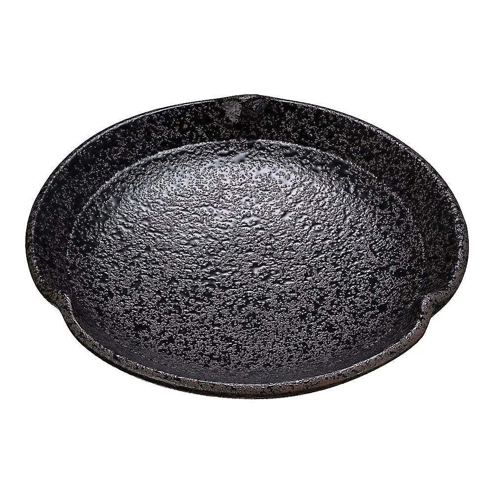 62-6841-30　Black Chirashi 3.5 Plate T03-143