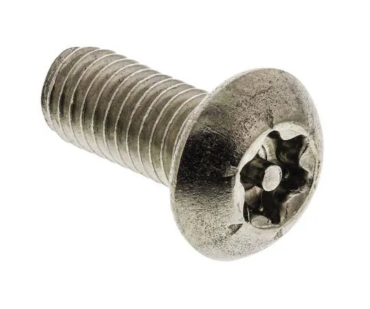 63-7642-40　普通纽扣不锈钢防夹安全螺丝证明，M5 x 12mm　621-2681