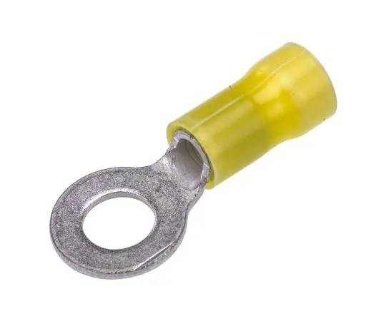 63-7681-50　TE连通性PLASTI-GRIP系列绝缘压紧环端子，M6螺柱尺寸，3mm2至6mm2线材尺寸，黄色　165035